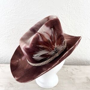 Chic Brown Feathered Women's Hat